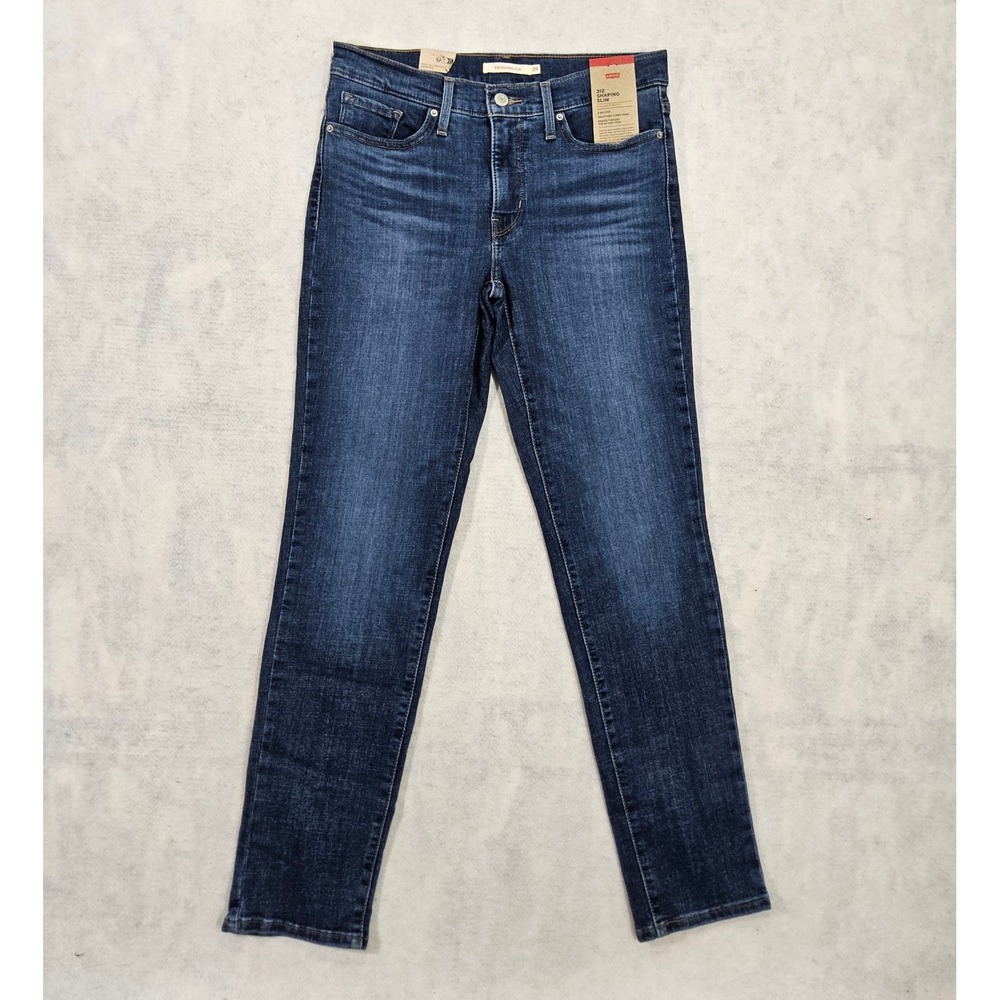 Levis 312 Shaping Jeans Womens 29 X 29 NEW Whisker Slim Leg Tapered Dark Blue